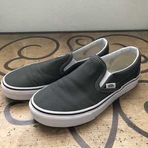 Dark Grey Vans Slip-On
